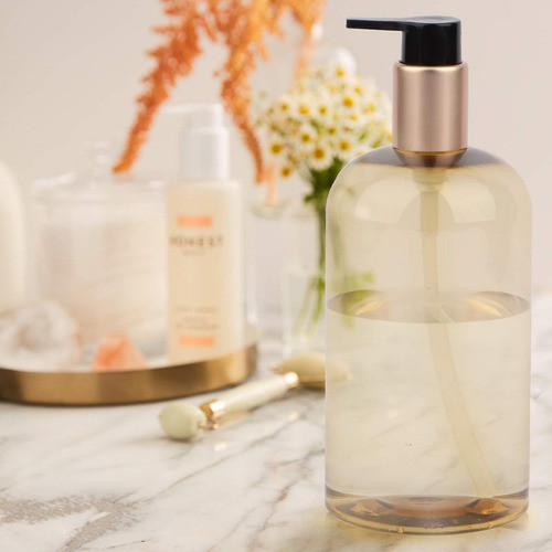 2pcs 300ml 500ml Bomba Vazia Loção Frascos Dispensador Refil 1