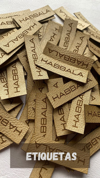 Etiquetas Eco Cuero Personalizadas X 50u (5x5 Cm) 1 Etiquetas Eco Cuero Personalizadas X 50u (5x5 Cm) 1