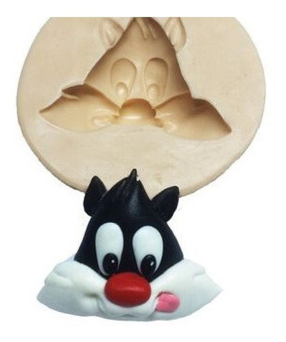Molde De Silicone Looney Tunes Baby - Rosto Frajola 0