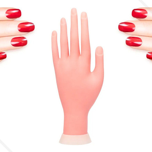 Mão Para Treinamento De Manicure (unha) Acrigel Flexível 1