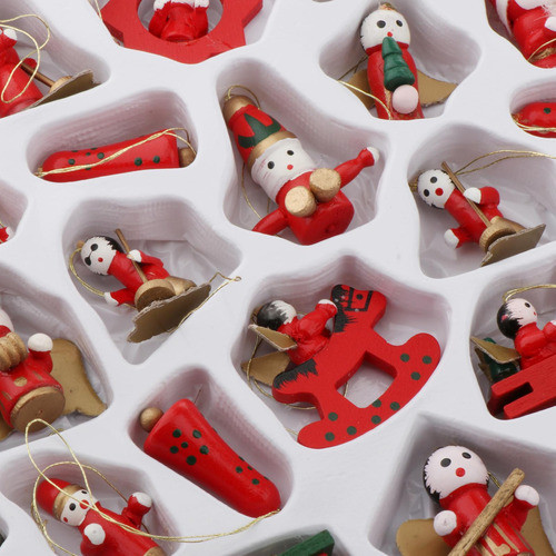 Rvore De Natal Papai Noel Boneco De Neve 30pcs 1089 1