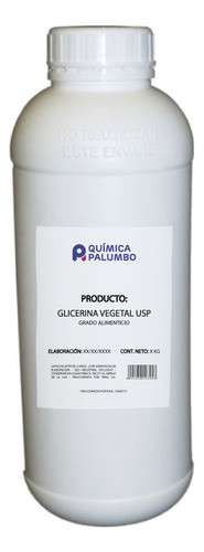 Glicerina Vegetal X 1 Kg Usp Grado Alimenticio Premium 0