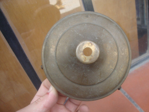 Antiguo Repuesto De Lampara De Bronce 12,6 Diam X 4,7 Alto 0