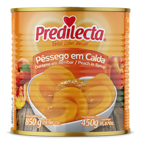 Kit 12 Un Pessego Em Calda Predilecta 450 Gramas 0