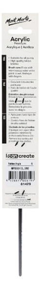 Pincel Profesional Para Acrilico Mont Marte Angular Nro.6 1