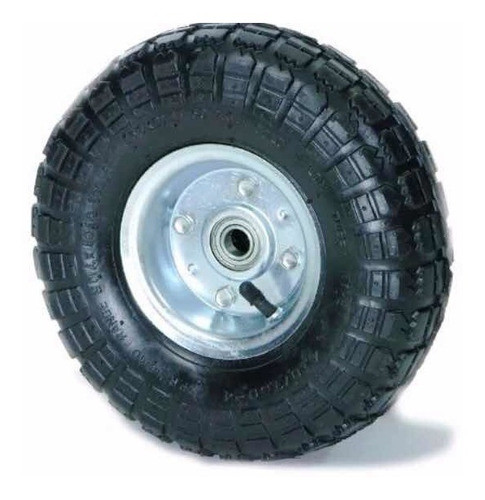 Rueda Para Carro De Carga Inflable Eje De 16 Mm 0