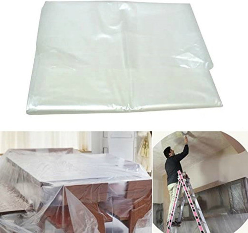 Cobertor Plastico Transparente Para Pintor 3x3 Mts 1