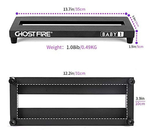 Pedalera De Guitarra Ghost Fire, Aleación De Aluminio, 1,08 1