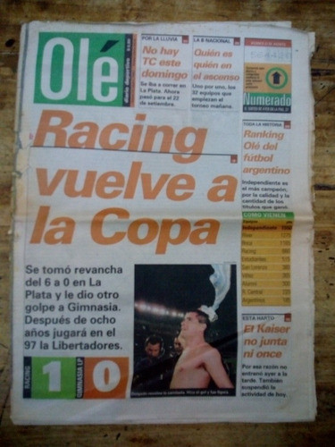 Ole Diario Deportivo Viernes 23 Agosto 1996 0
