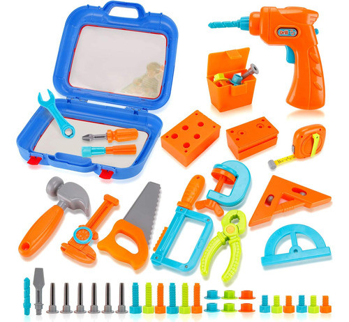 Herramientas De Juguete D/construcción Power Tools 46-piezas 0