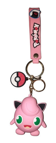 Llavero Importado Goma Jigglypuff- Pokemon - Regalo 0