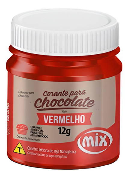 Colorante Para Chocolate Mix 12 Gr. Color Rojo Repostería 0 Colorante Para Chocolate Mix 12 Gr. Color Rojo Repostería 0
