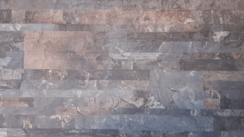 Ceramica Simil Piedra Con Relieve Muro Piedra Petróleo 31x53 0