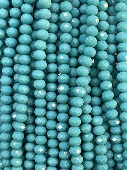 Fio Cristal Azul Turquesa 8mm Tendencia Pedra Natural Top 0