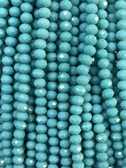 Fio Cristal Azul Turquesa 8mm Tendencia Pedra Natural Top 1