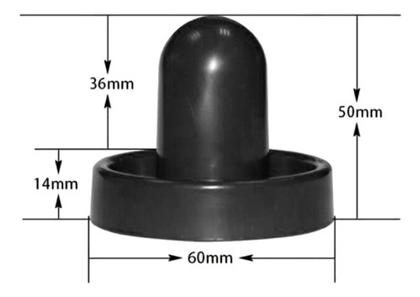 2x Empurradores De Air Hockey E 4x Discos De Air Taco Preto 1