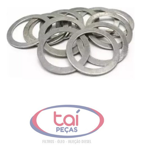 Arruela Aluminio Vedação Bujão Carter 16mm (100 Unidades) 1