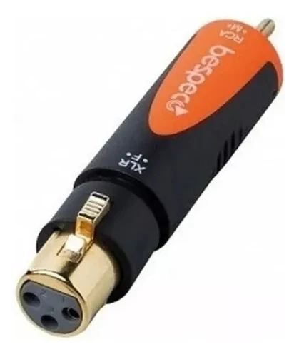 Bespeco Xlr Hembra A Rca Macho Slad335 Adaptador Ficha 0