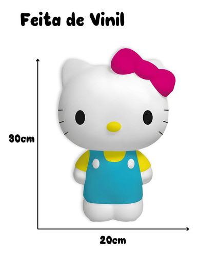 Boneca Infantil Hello Kitty De Vinil Linda 30 Cm - Candide 1