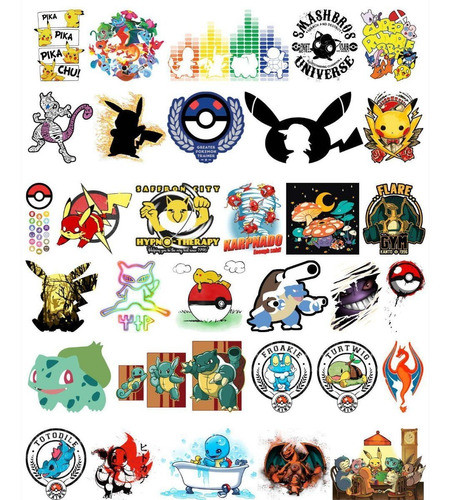 Pokemon A!!! 120 Vectores. Super Exclusivos! Estampas!! 0