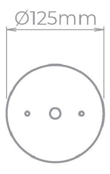 Canopla P Trilho De Sobrepor Ø12,5cm Branco Stella Sd1000br* 1