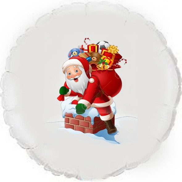 Globo De Papa Noel Y Arbol De Navidad 0