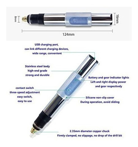 Micro Grabador Electrico Pluma Usb Recargables Con 36 Bits 1