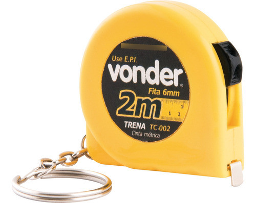 Trena Chaveiro, De Bolso Em Aço 2 M X 6 Mm, Multiuso  Vonder 1
