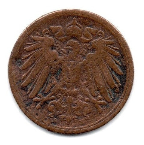 Alemania Imperio Moneda 1 Pfennig Año 1898 E Km#10 1