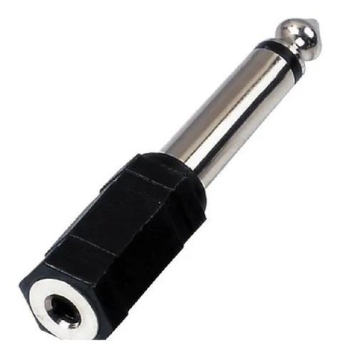 Pack 10 Adaptador Jack 3.5 Hembra A Plug 6.35 Macho Mono 0