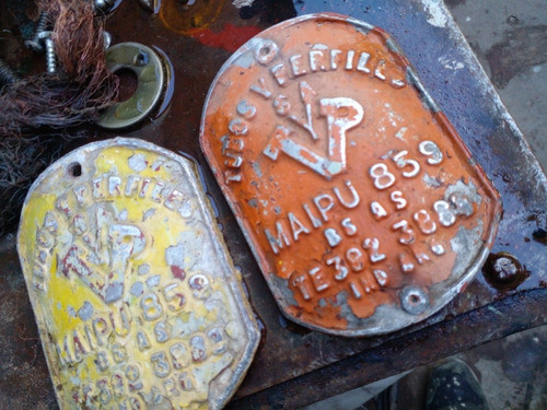 Placa Insignia De Maquina Antigua 0