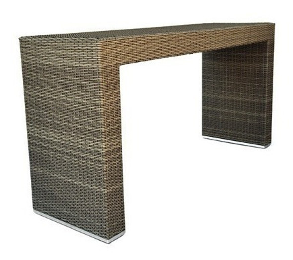 Balcão Bervely Em Junco Sintético Rattan Fibra Vime 1