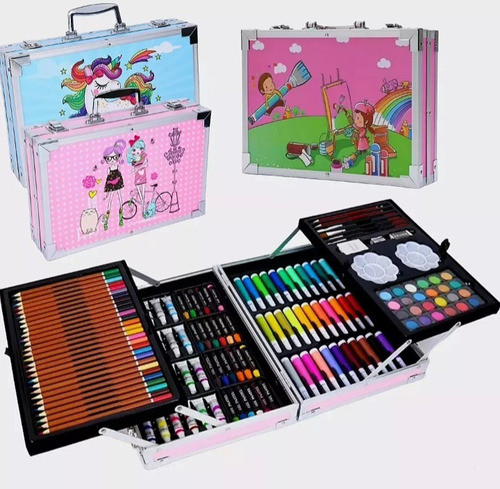 Maleta De Arte Infantil Valija Metálica X 145 0