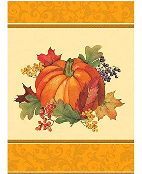 Amscan Bountiful Holiday Paper Table Cover 54  X 102  -1 Pc 0