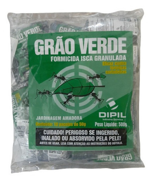Isca Granulada Formigass Cortadeiras Jardim 10x50g 0