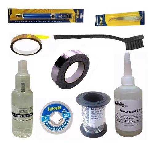 Sugador Malha Dessolda Escova Solda Kapton Fita Aluminio 0