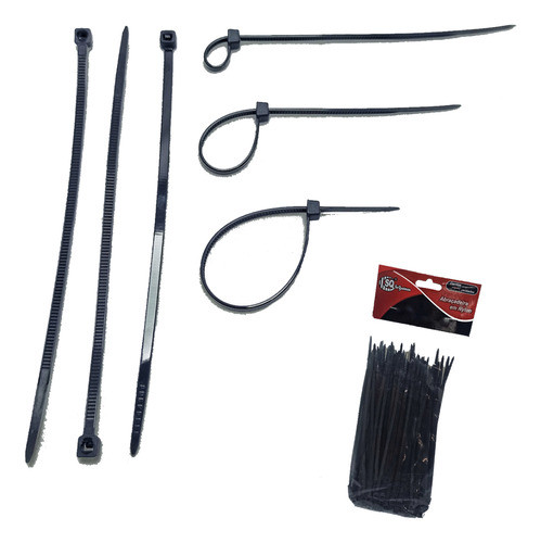 Abraçadeira Nylon Enforca Gato P/ Cabos 3.6x250 C/100 Pto 1