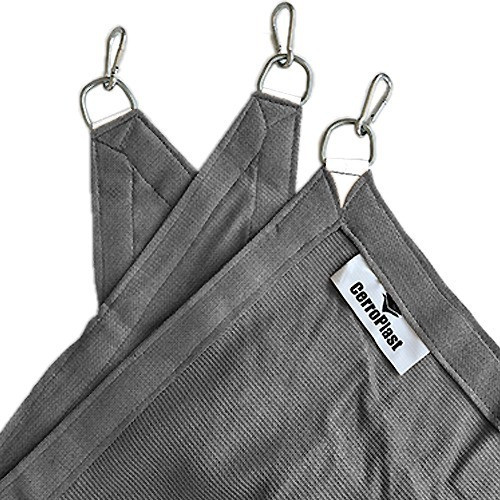 Media Sombra Toldo Vela Triangular Gris 98% 2.5mx3.5mx3.9m 1