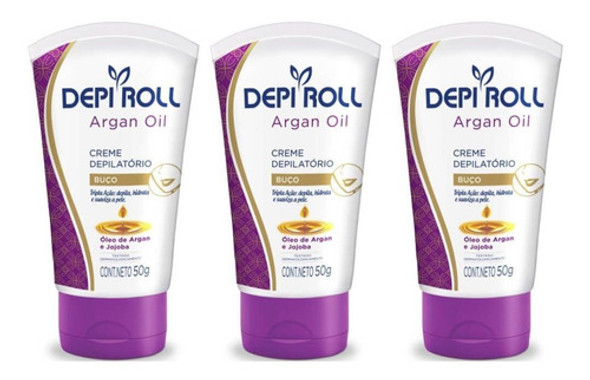 Depiroll Argan Creme Depilatório P/ Buço 50g (kit C/03) 0