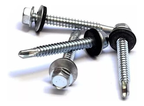 Tornillo Autoperforante Punta Mecha Arandela 14 X 3 X200unid 0