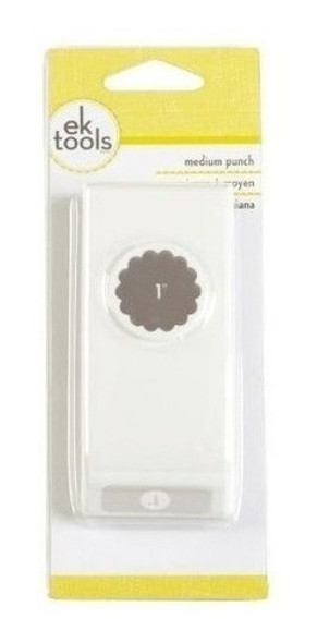 Ek Tools Circulo Punch 1inch Borde Festoneado Nuevo Paquete 1