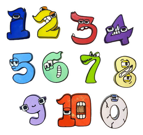 Number Lore Juego Didactico Numeros Imanes Alphabet Lore 0