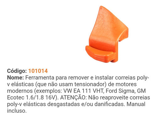 Herramienta Llave Para Remover Correas Elásticas Multi-v 1