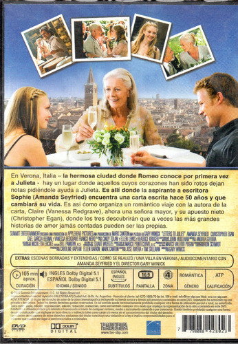 Cartas A Julieta - Dvd Nuevo Original Cerrado - Mcbmi 1