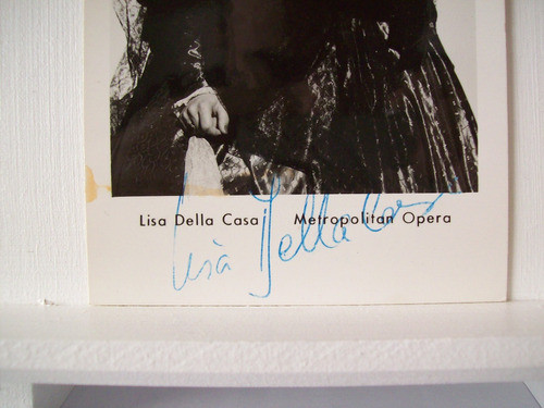 Adp Firma Autografo De Lisa Della Casa Post Card 1