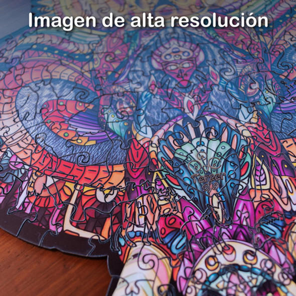 Rompecabezas Artesanal De Madera Elefante Rey 1 Rompecabezas Artesanal De Madera Elefante Rey 1