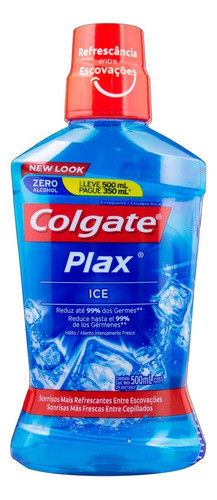 Enxaguante Bucal Colgate Plax Ice 500 Ml 0