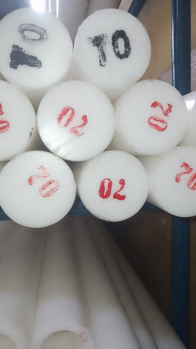 Barra De Resina Acetal Delrin Diam 70x1 Mt 0