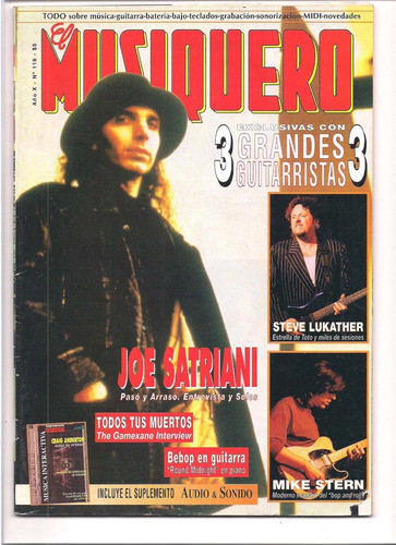 Revista El Musiquero N° 118 Joe Satriani Stern Lukather B5 0