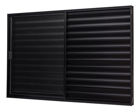 Janela De Alumínio Veneziana 100x120cm 3 Folhas Vidro Wt 0